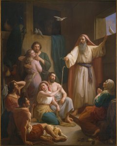Interieur van de ark van Noach, 1857 door Joaquin oe Joaquim Ramirez